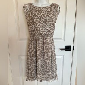Maurices Taupe & White Dress